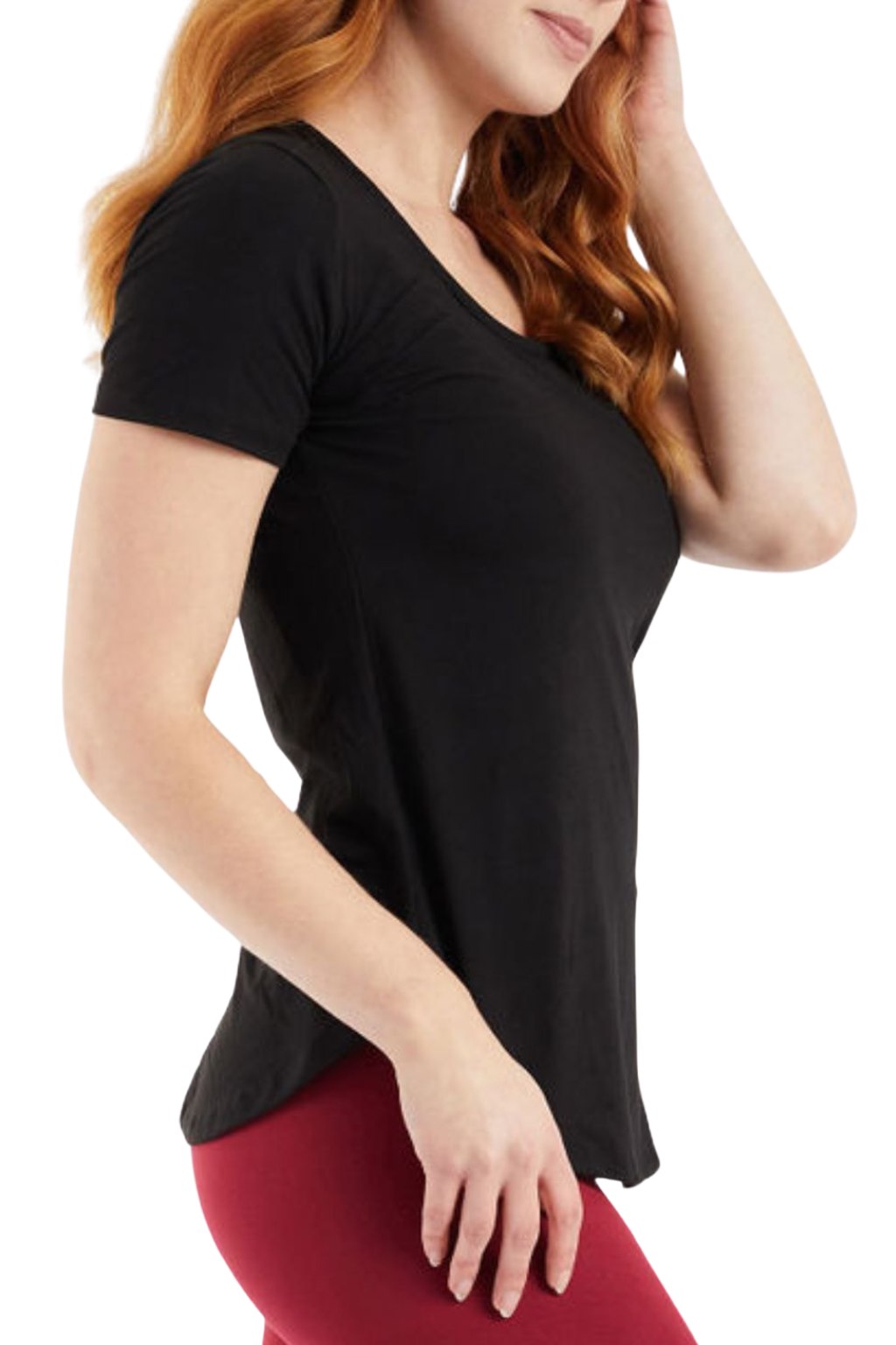 Black tunic tops for leggings hot sale