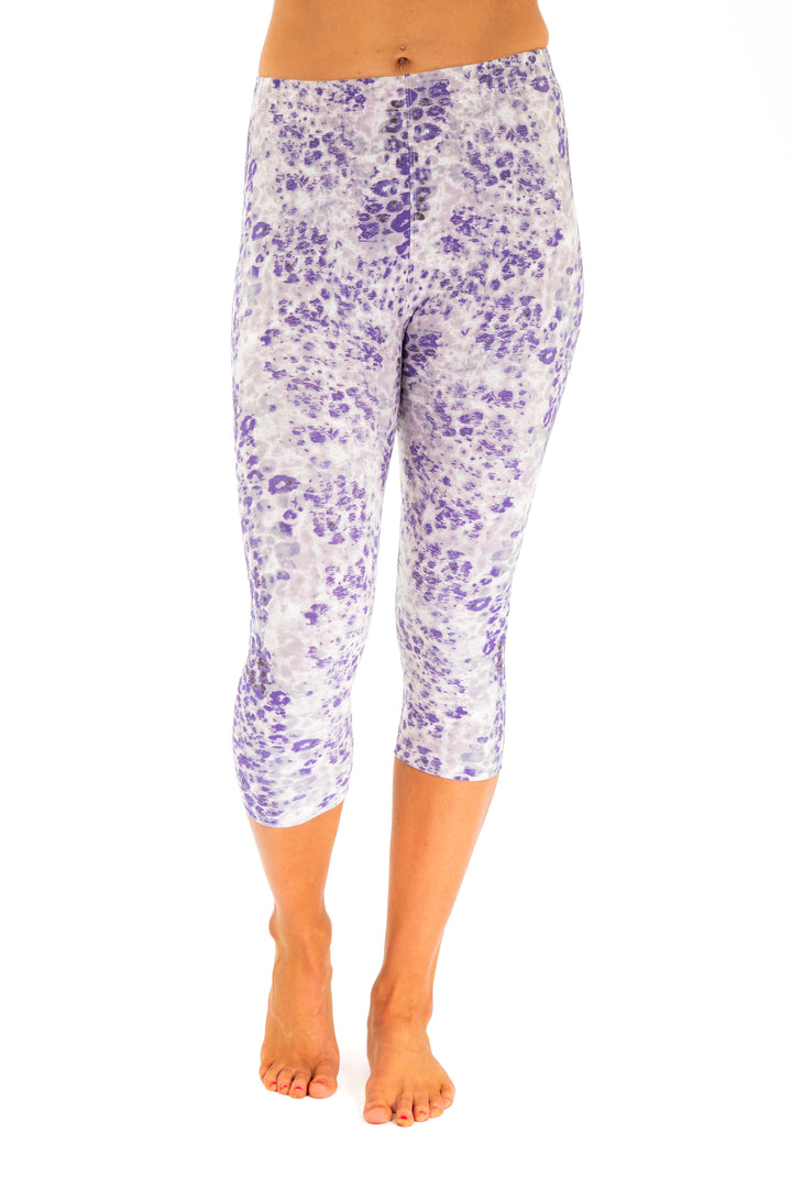 Purple Print - Capris