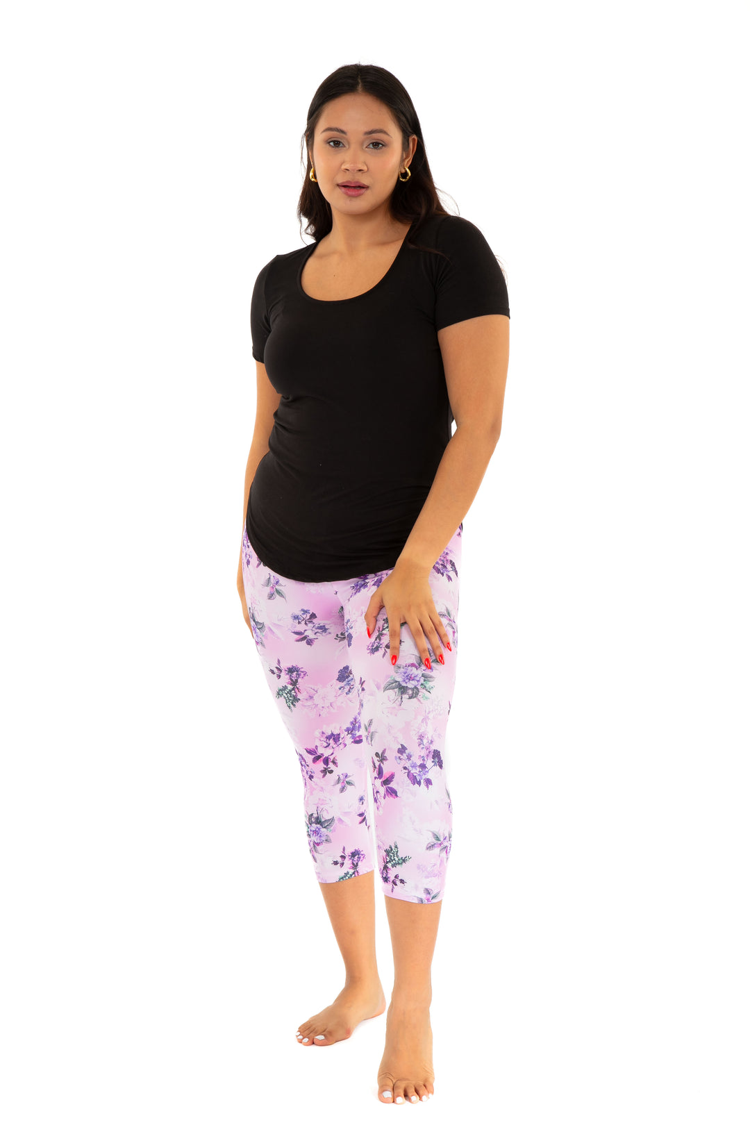 Purple Iris - Capris