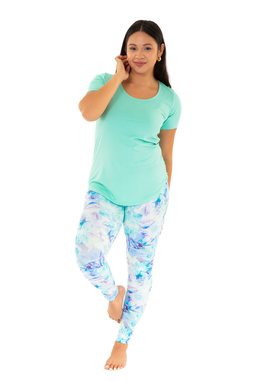 Jungle bleutée - Leggings toutes saisons
