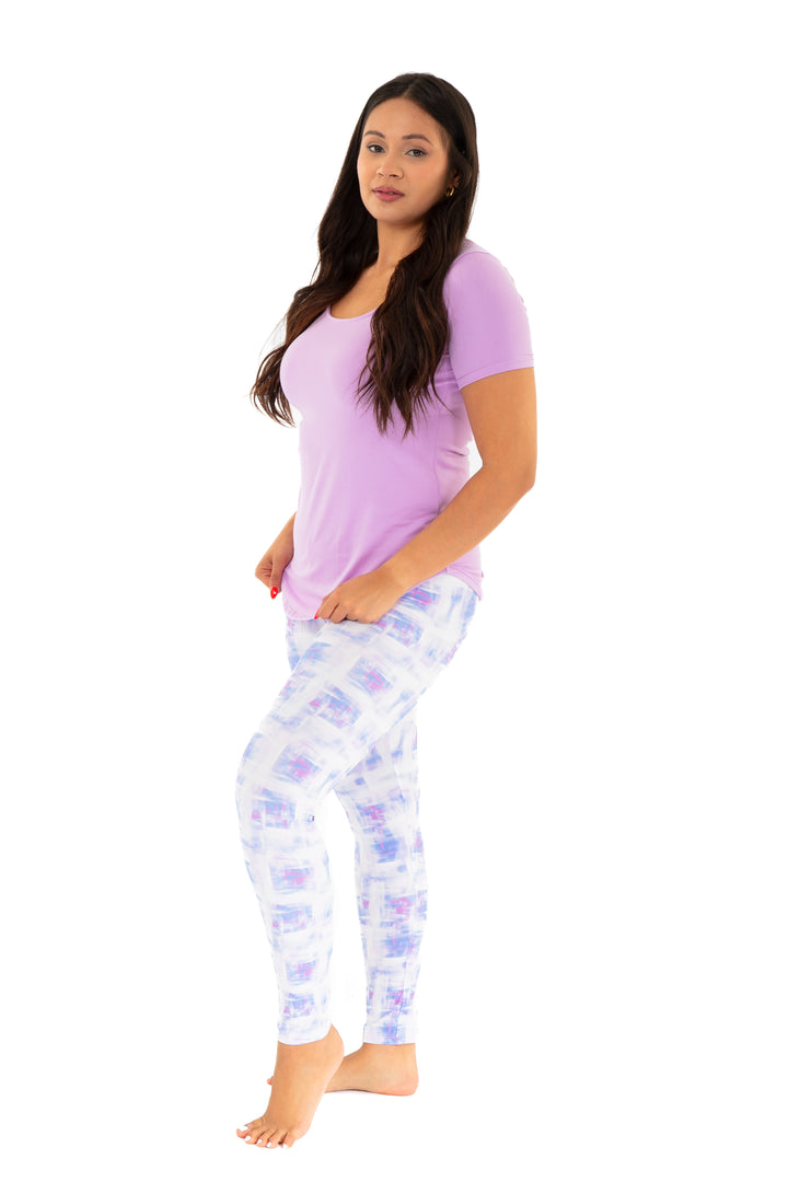 Bleu et rose - Leggings toutes saisons