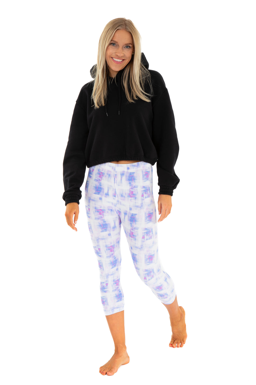 Blue & Pink Colored - Capris