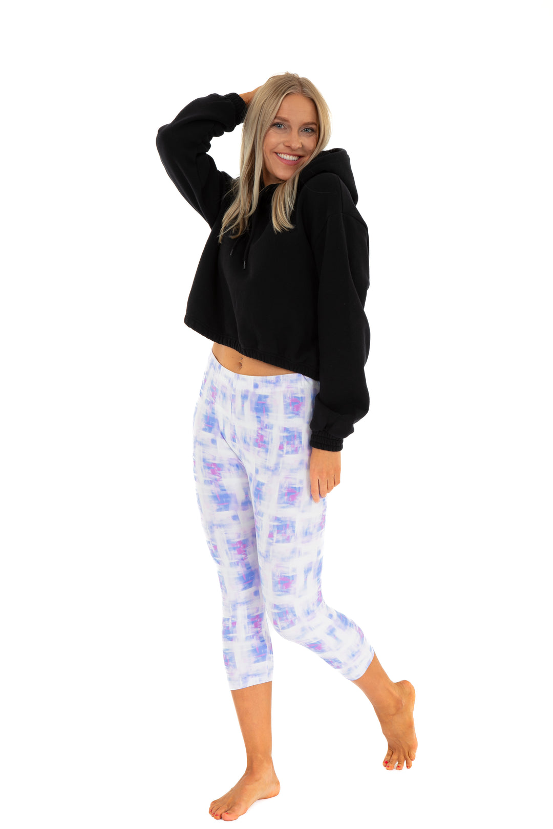 Blue & Pink Colored - Capris