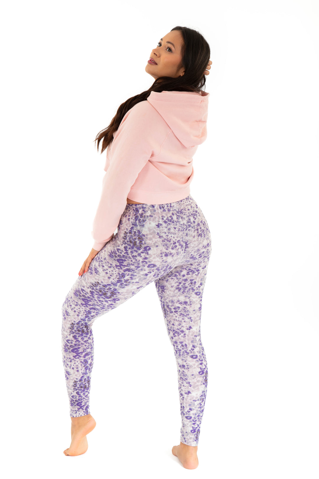Imprimé violet - Leggings toutes saisons