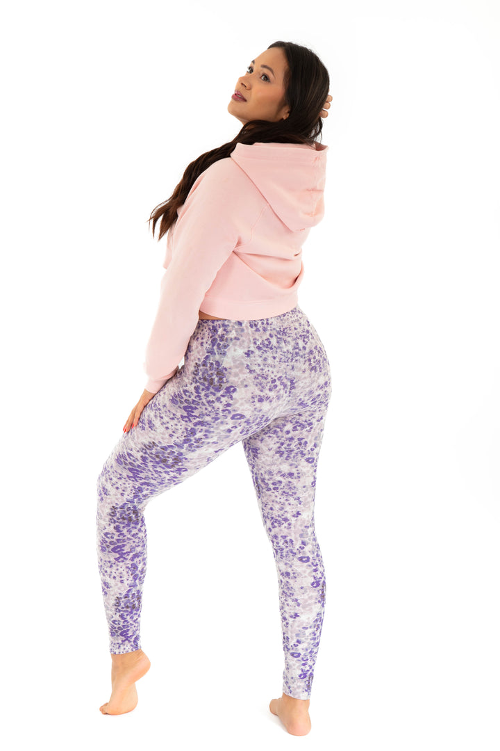 Imprimé violet - Leggings toutes saisons