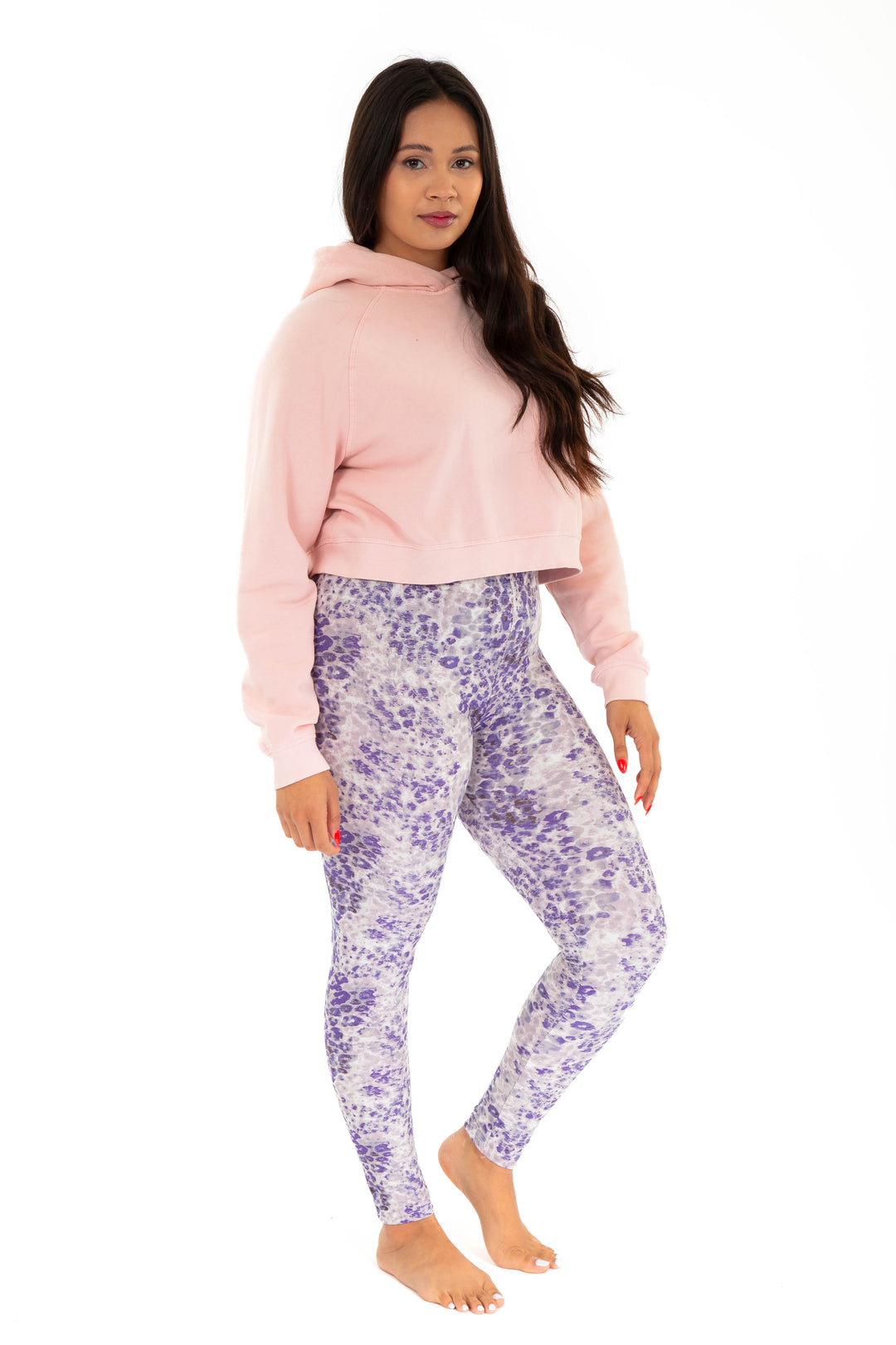 Imprimé violet - Leggings toutes saisons