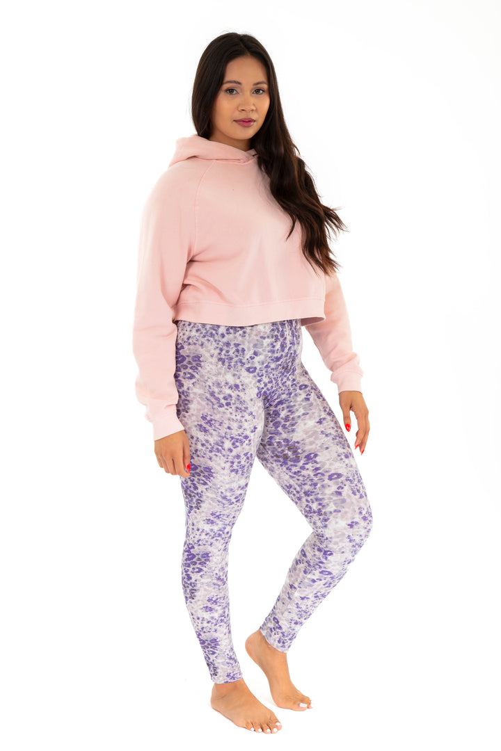 Imprimé violet - Leggings toutes saisons