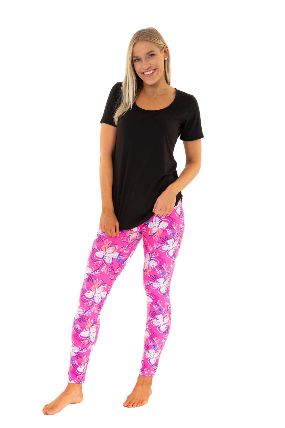 Magnolia in Pink - All Season Leggings