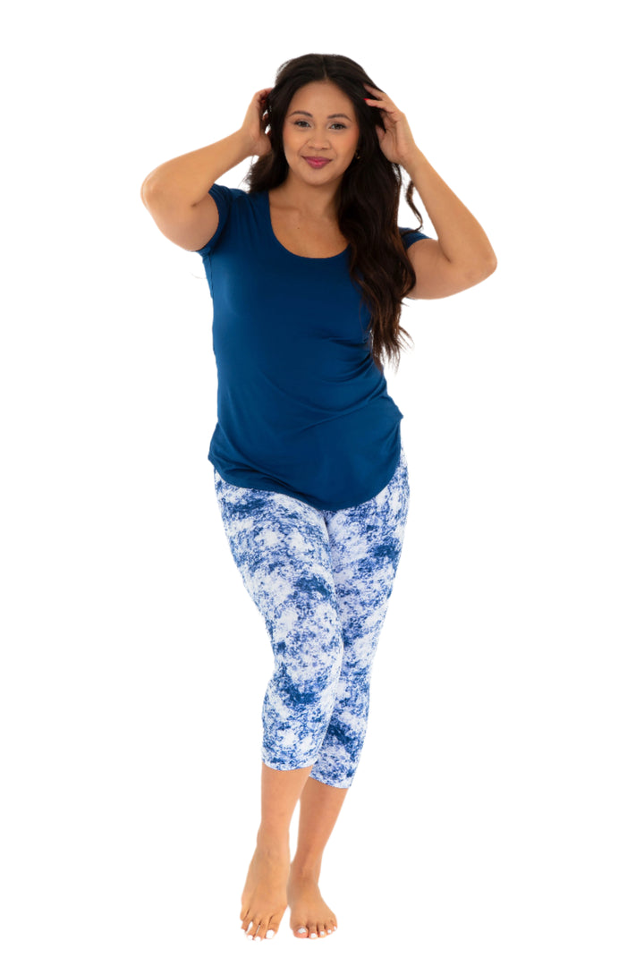 Soft Navy Dye - Capris