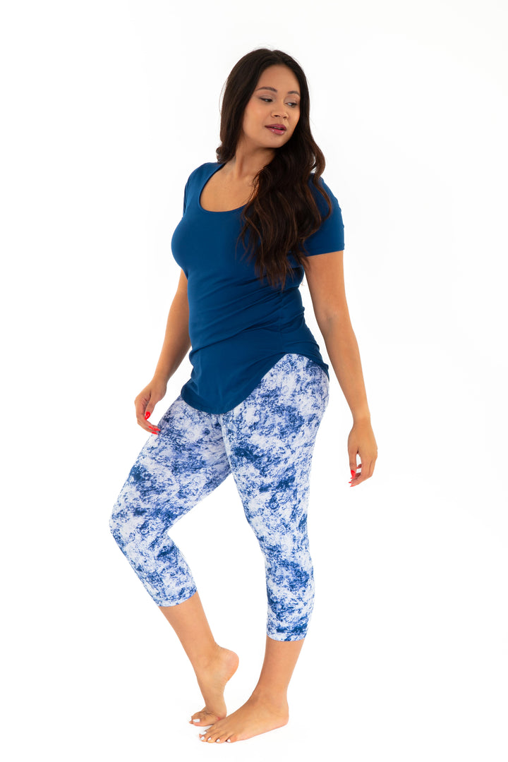 Soft Navy Dye - Capris