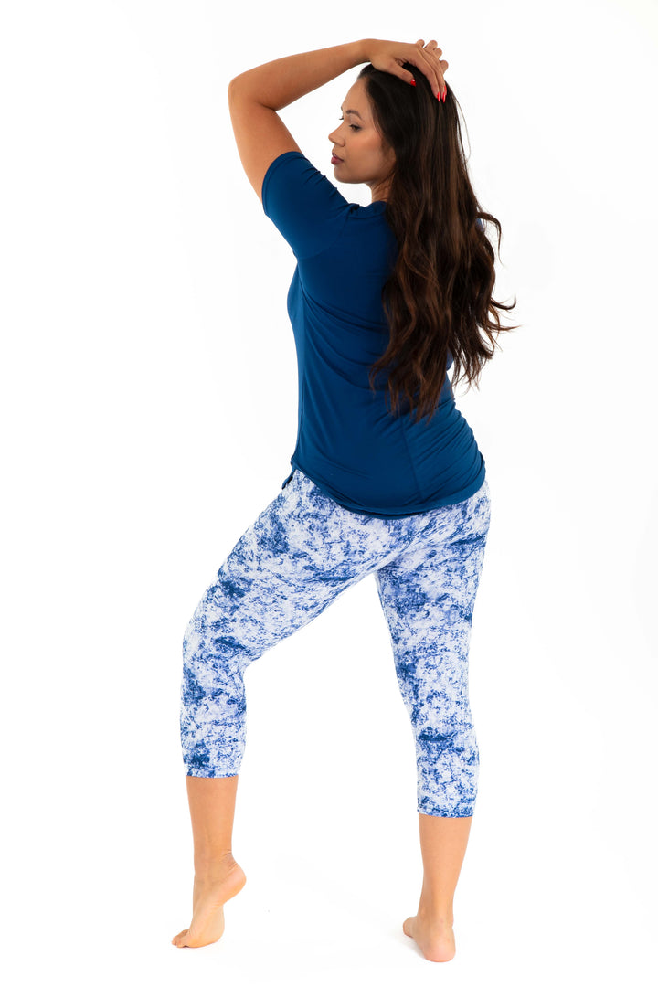 Soft Navy Dye - Capris