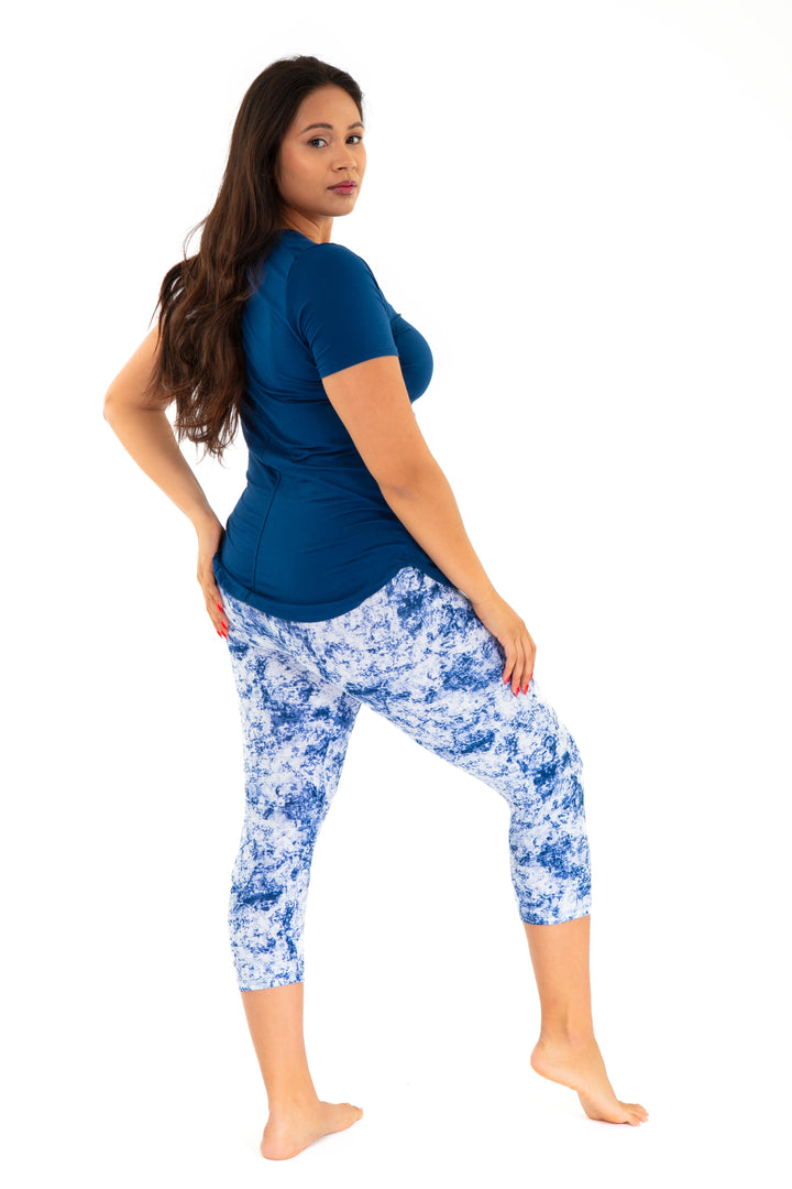 Soft Navy Dye - Capris