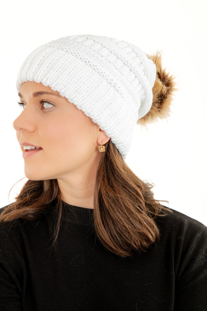 White - Cozy Slouchy Beanie