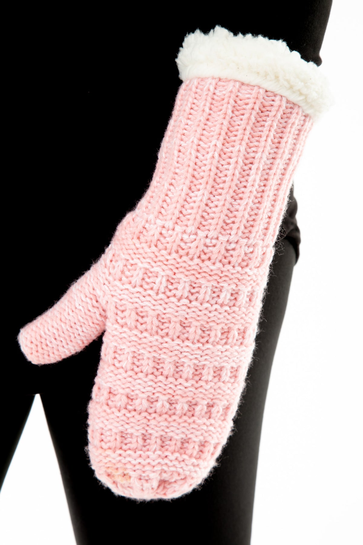 Black - Cozy Lined Mittens