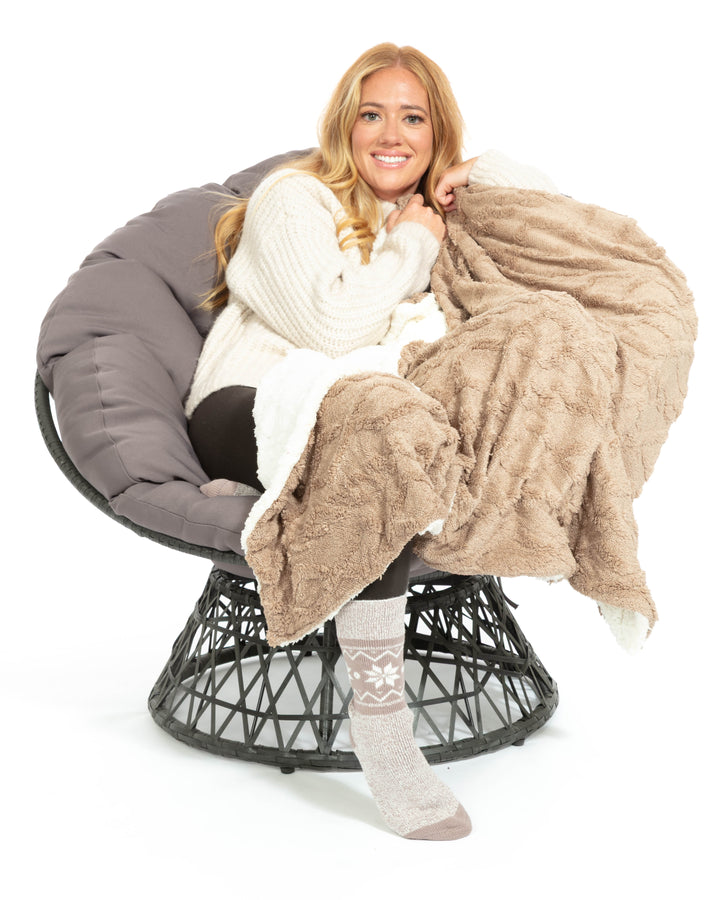 Walnut - Sherpa Blanket