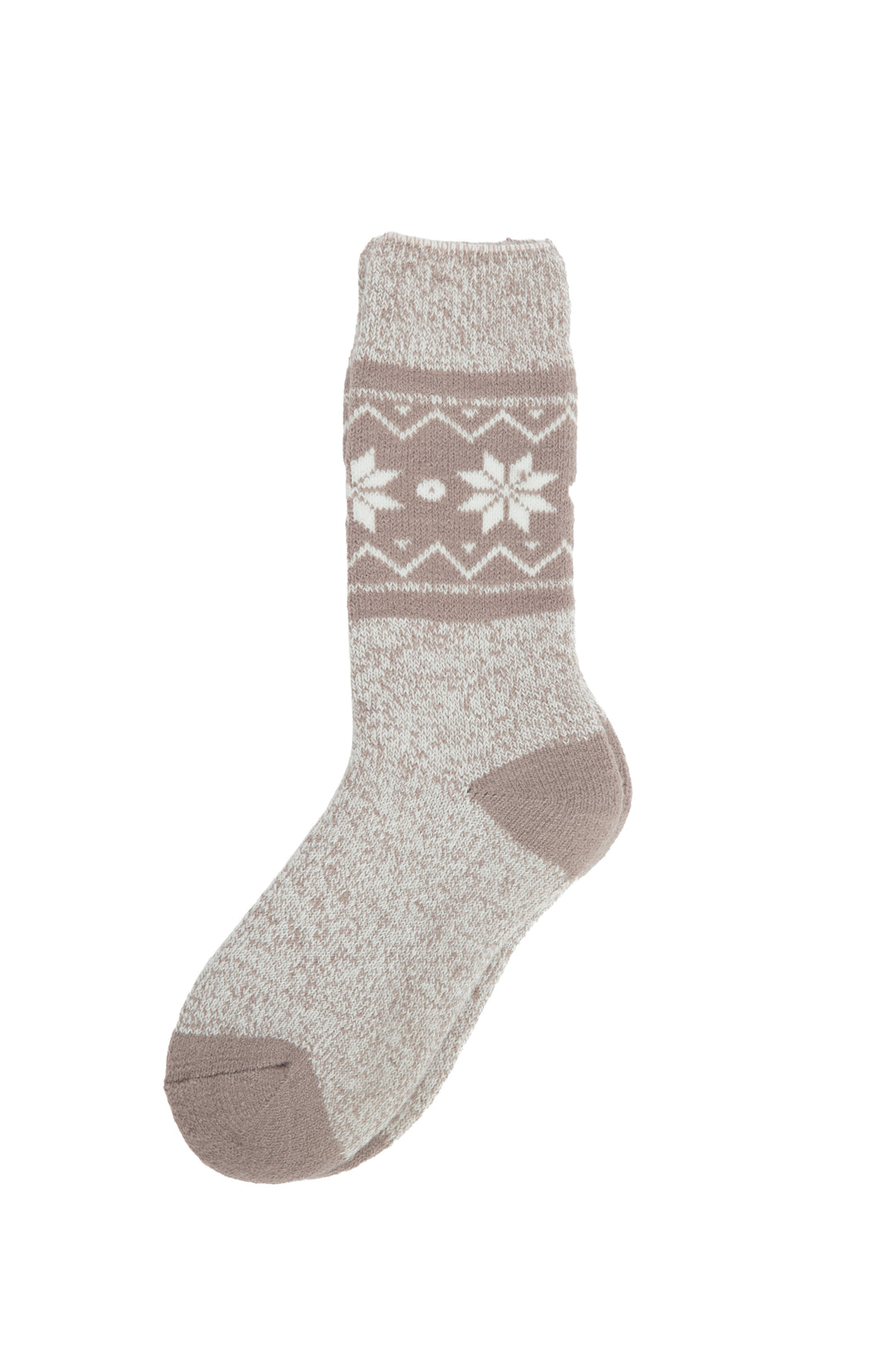 Noyer & Beige - Chaussettes Thermiques