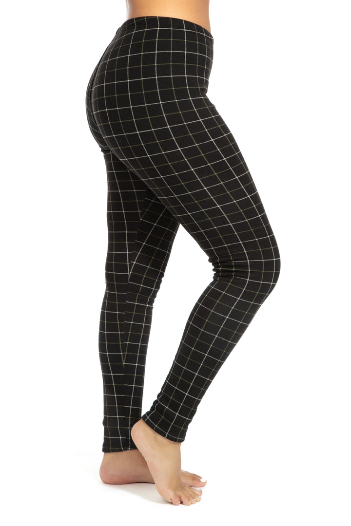 À carreaux - Leggings doublés douillets