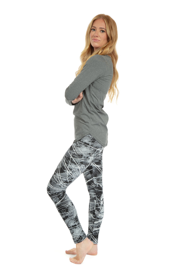 Retro Lines - Cozy Lined Leggings