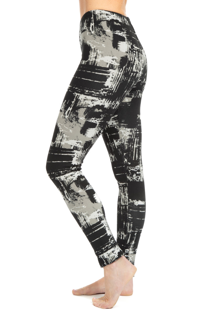 Black & Gray Design - Cozy Lined Leggings