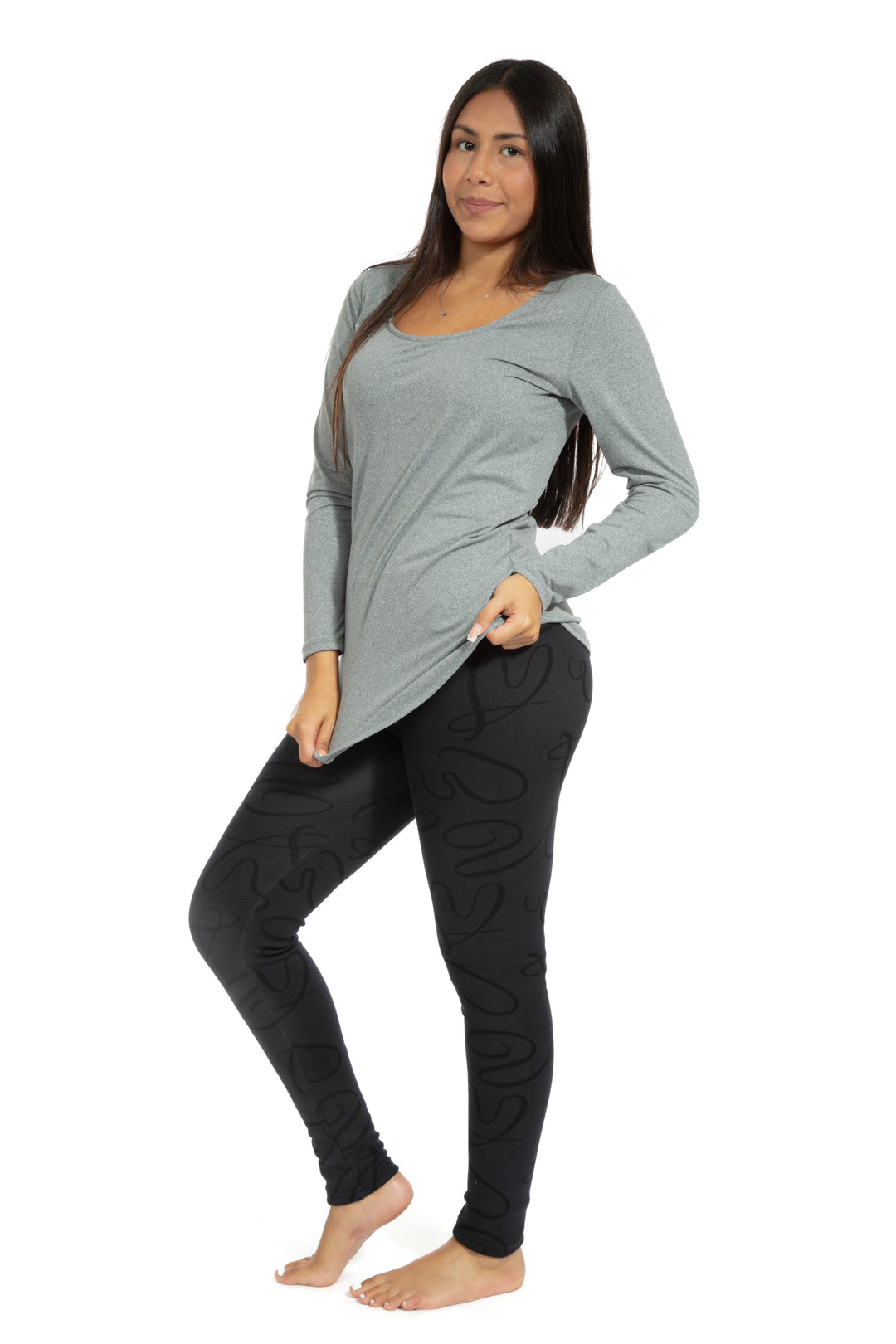 Lovely Charcoal - Leggings doublés confortables