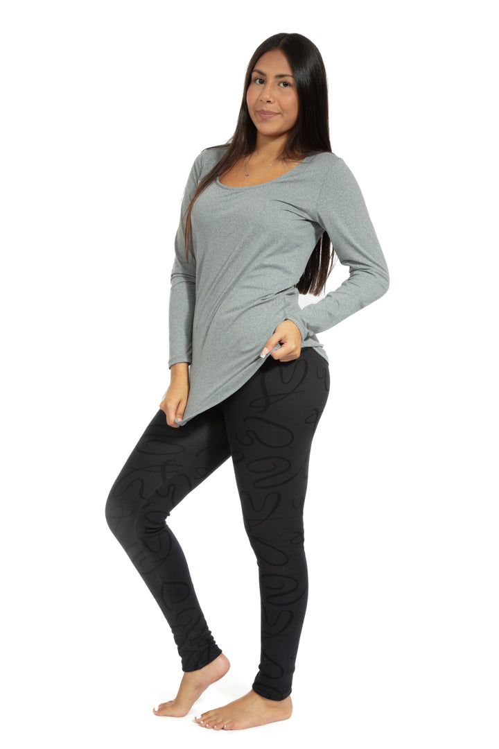 Lovely Charcoal - Leggings doublés confortables