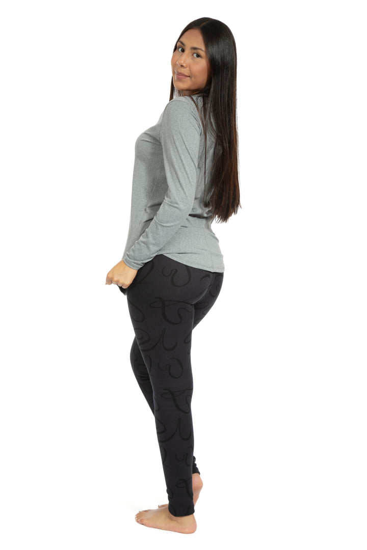 Lovely Charcoal - Leggings doublés confortables