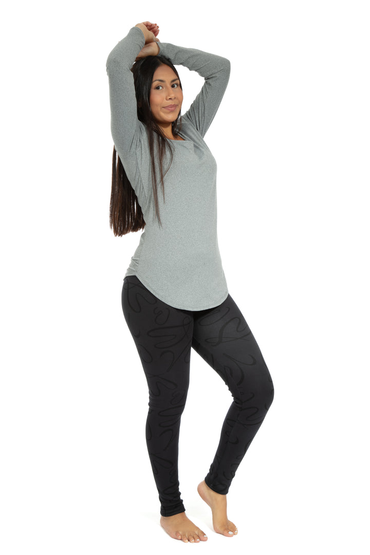 Lovely Charcoal - Leggings doublés confortables