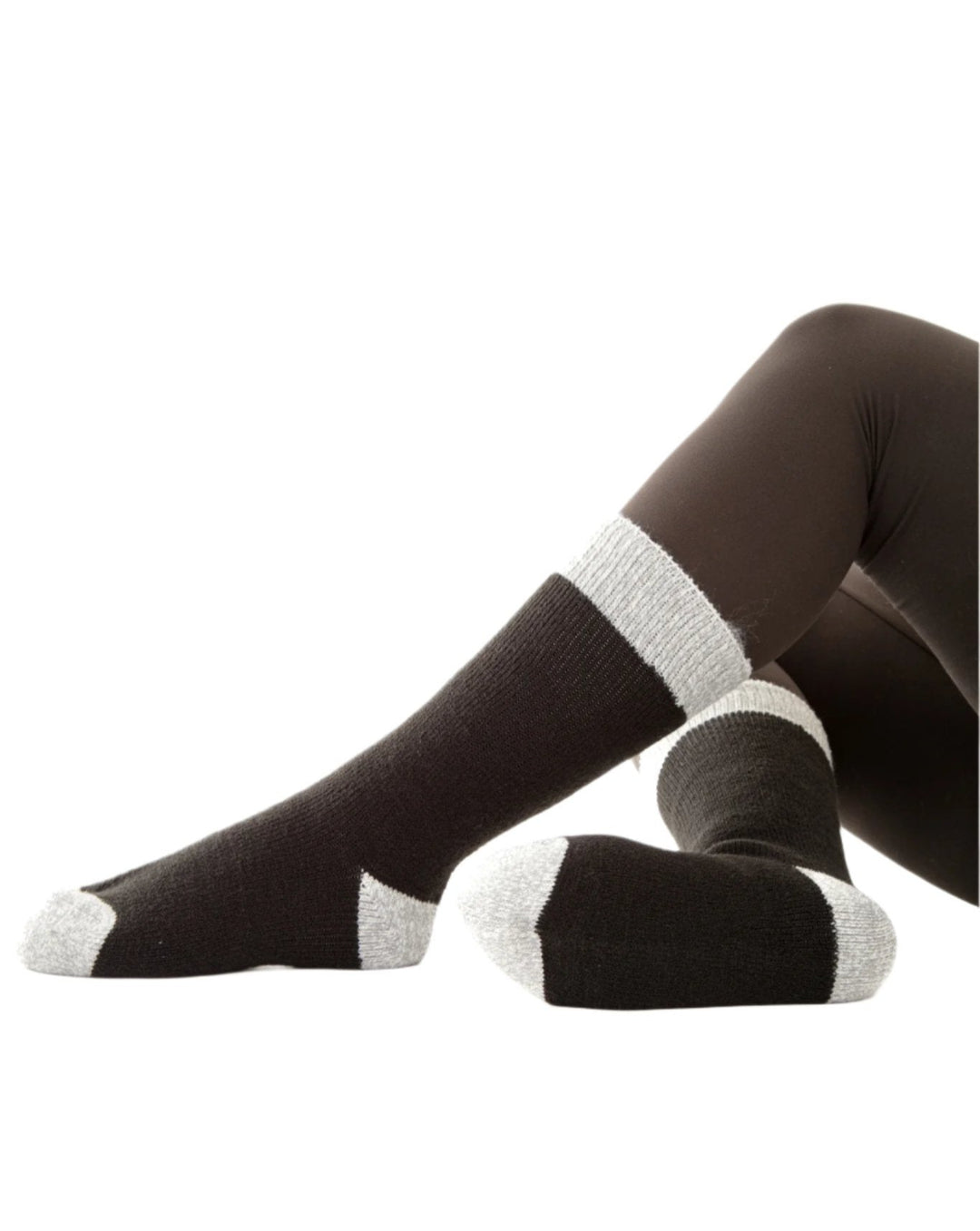 Noir et gris - Chaussettes thermiques