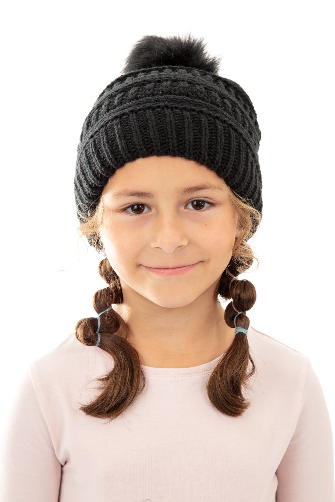 Black - Kid's Cozy Slouchy Beanie