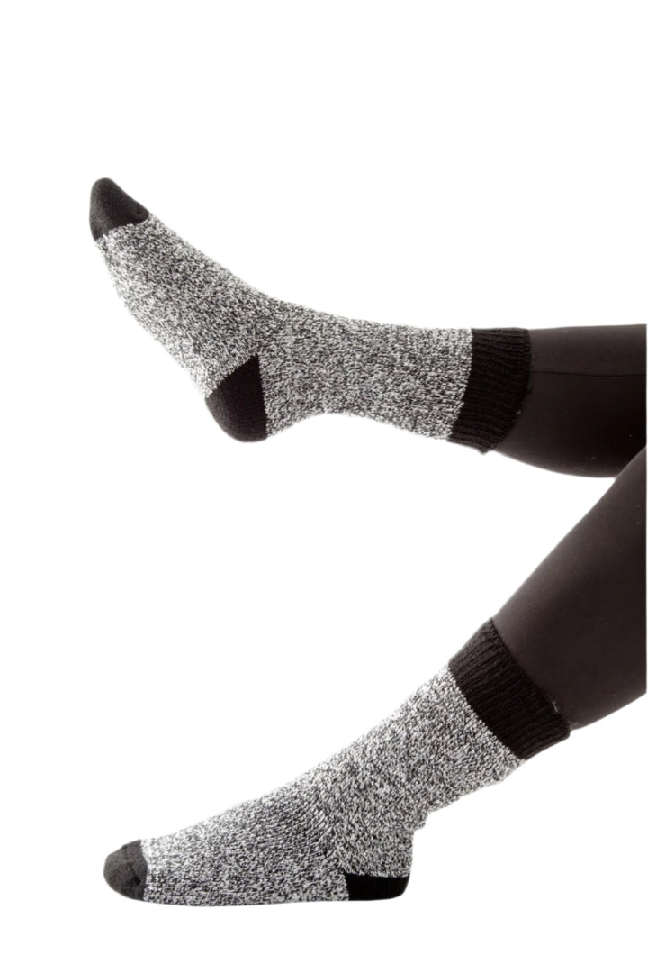 Noir et gris - Chaussettes thermiques