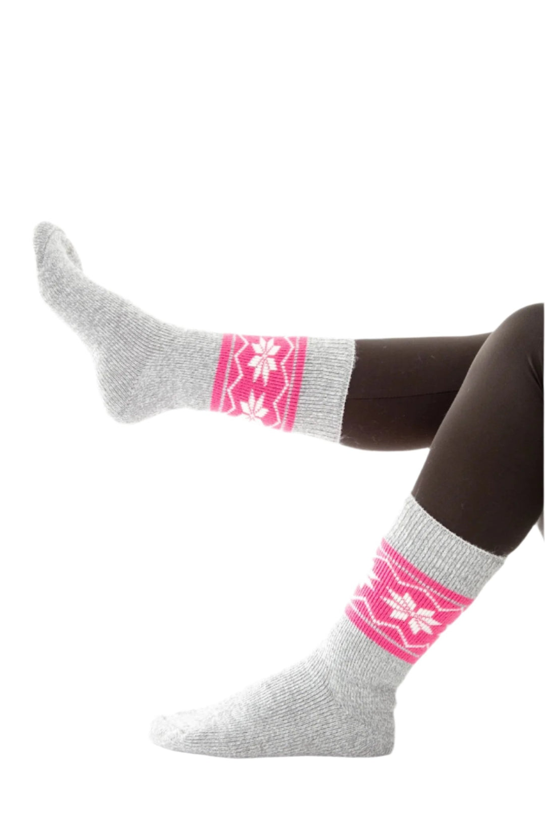 Noir et gris - Chaussettes thermiques