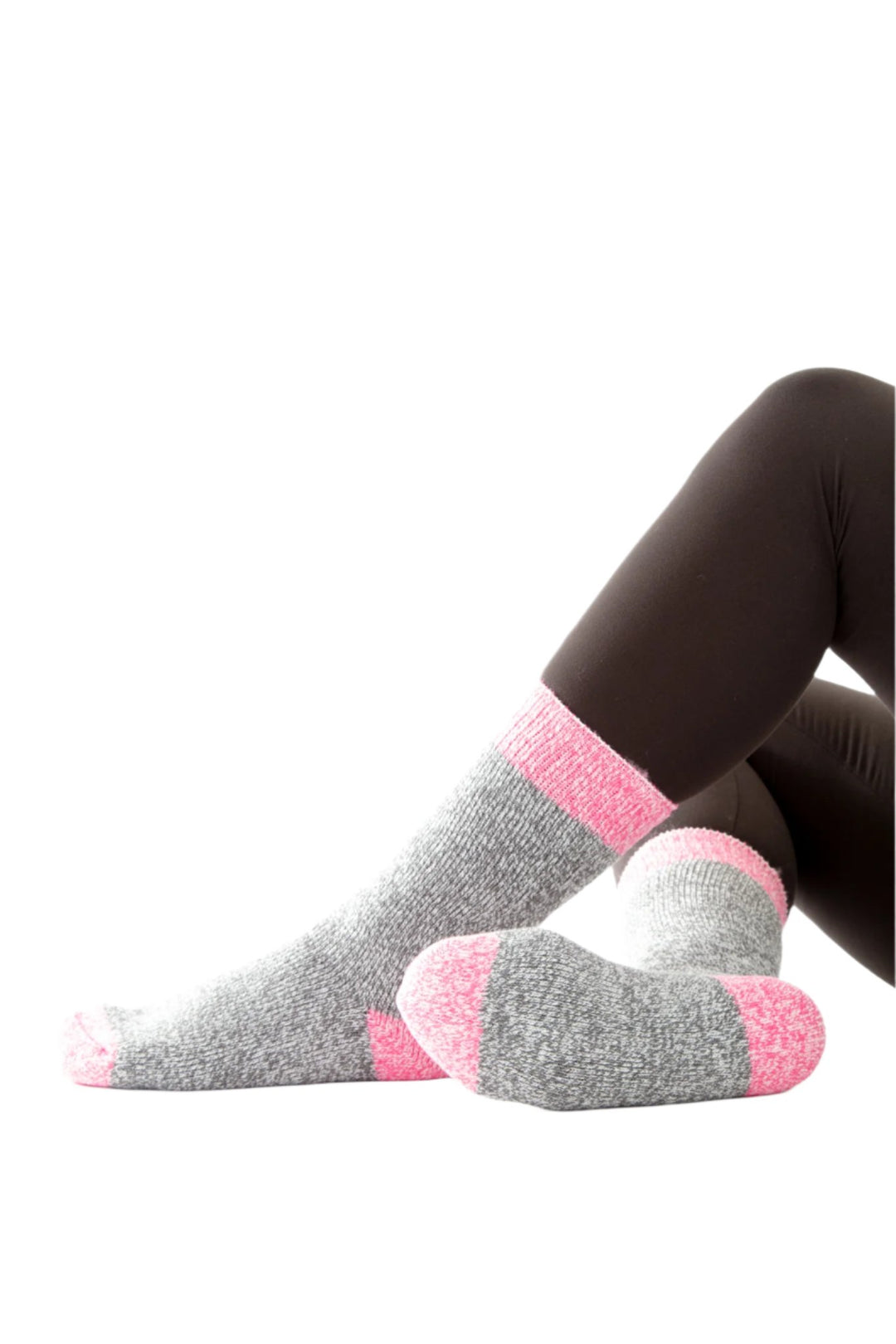 Noir et gris - Chaussettes thermiques