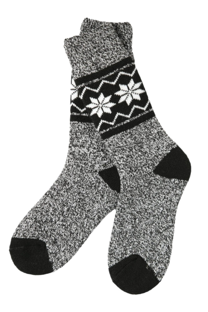 Noir et gris - Chaussettes thermiques