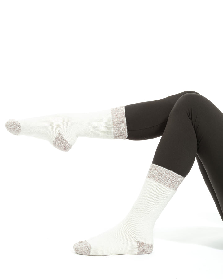 Noyer & Beige - Chaussettes Thermiques