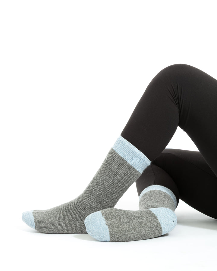 Gris & Bleu - Chaussettes Thermiques