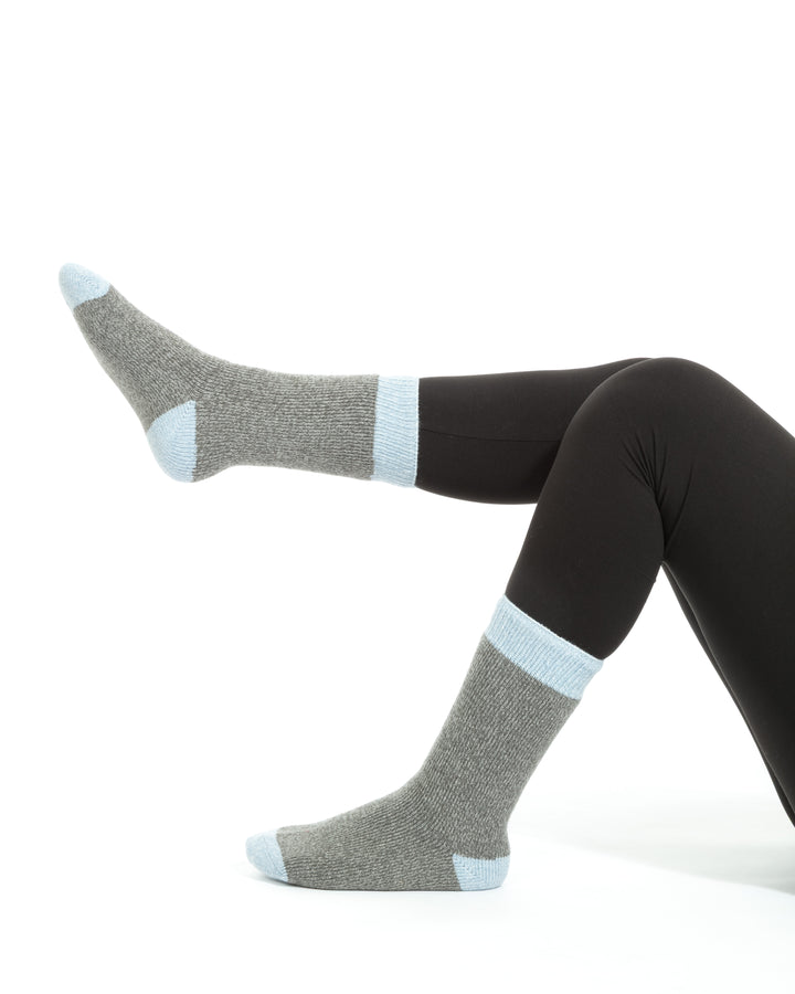 Gris & Bleu - Chaussettes Thermiques