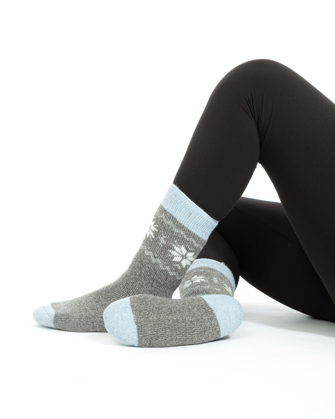 Gris & Bleu - Chaussettes Thermiques