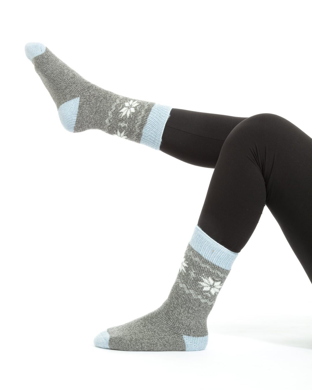 Gris & Bleu - Chaussettes Thermiques