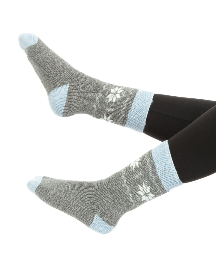 Gris & Bleu - Chaussettes Thermiques
