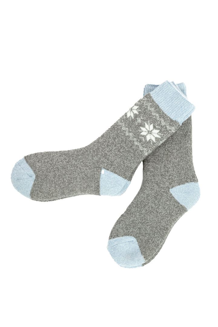 Gris & Bleu - Chaussettes Thermiques