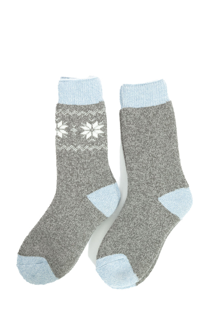 Gris & Bleu - Chaussettes Thermiques
