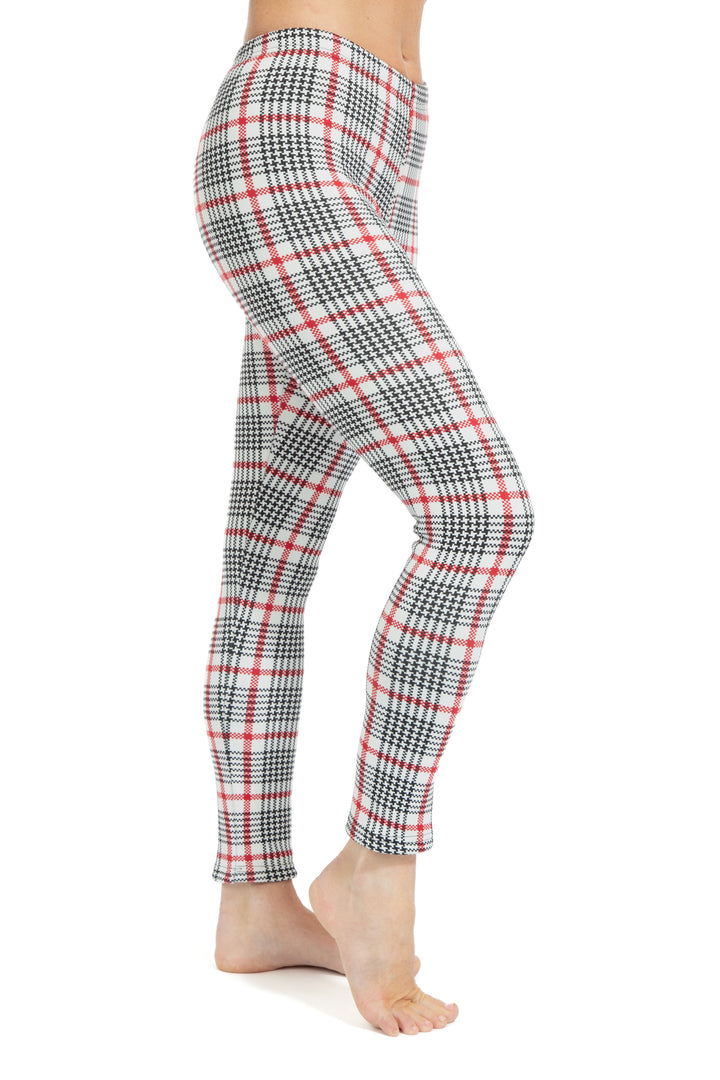Red Line Tartan - Leggings doublés confortables