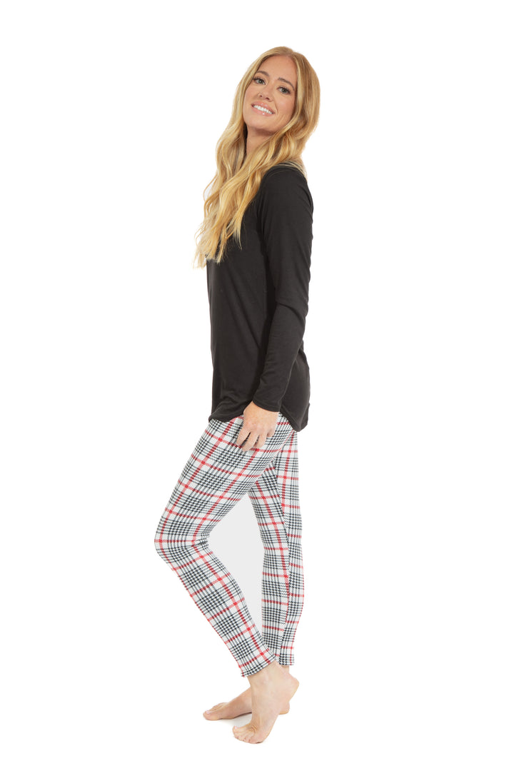Red Line Tartan - Leggings doublés confortables