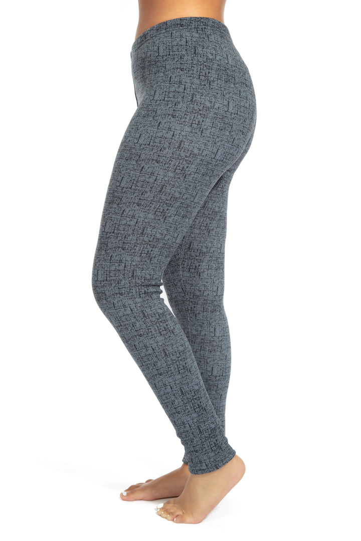 Gris marbré - Leggings doublés confortables
