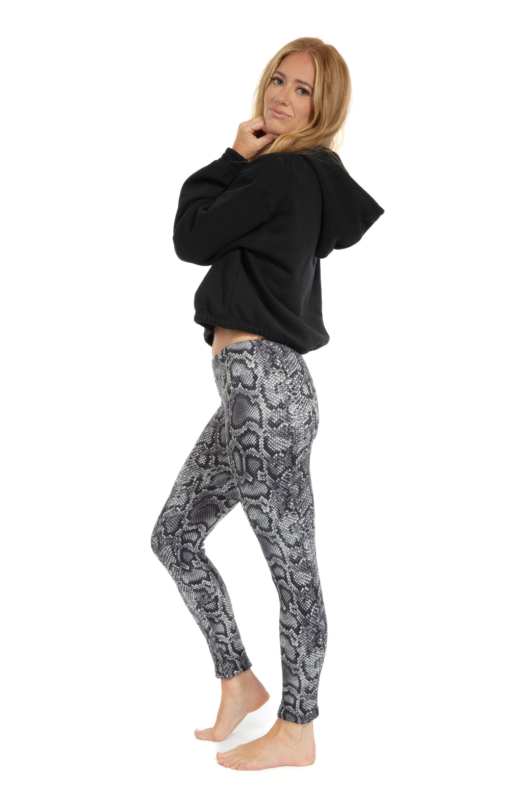 Serpent gris - Leggings doublés confortables