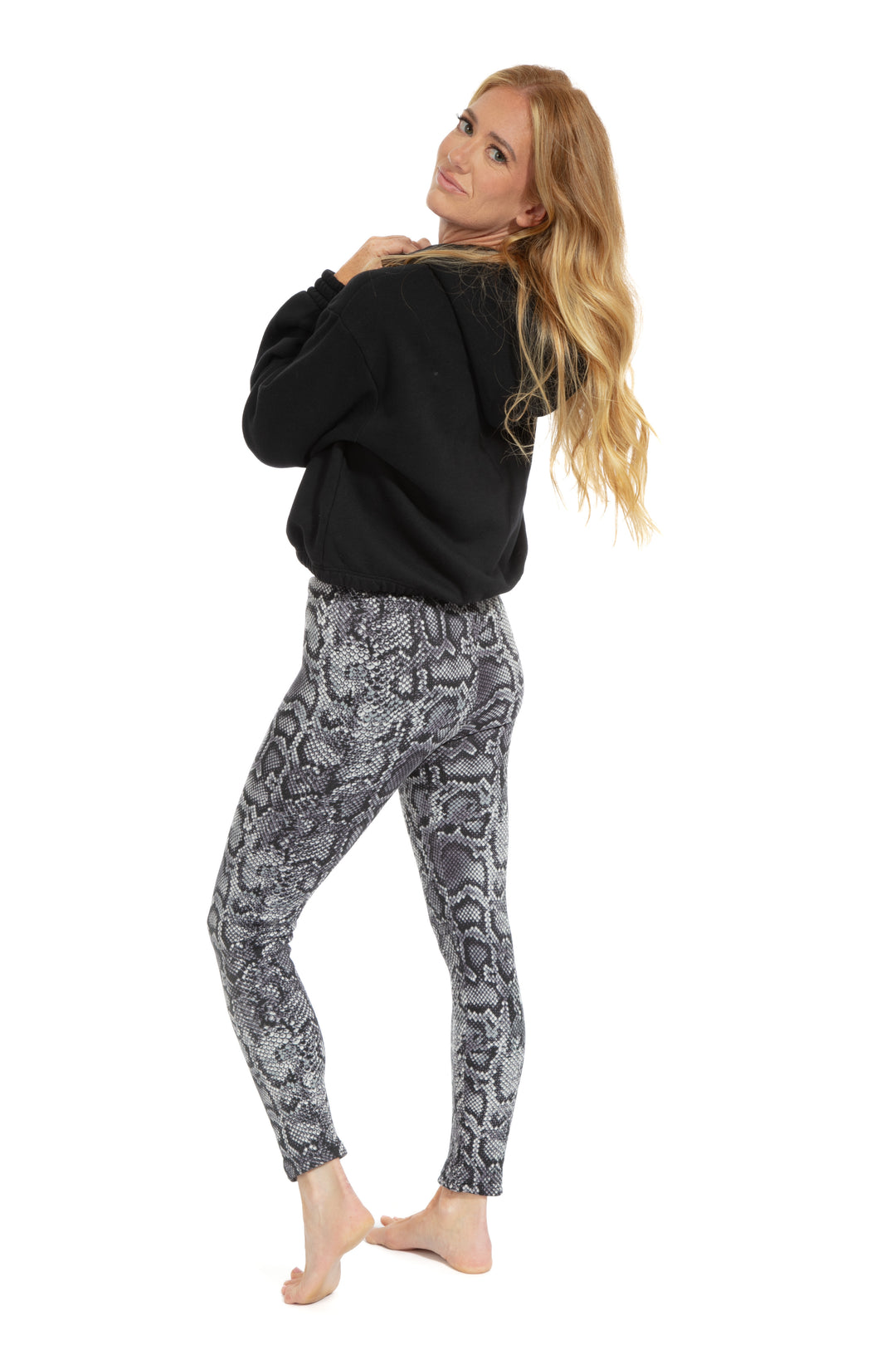 Serpent gris - Leggings doublés confortables