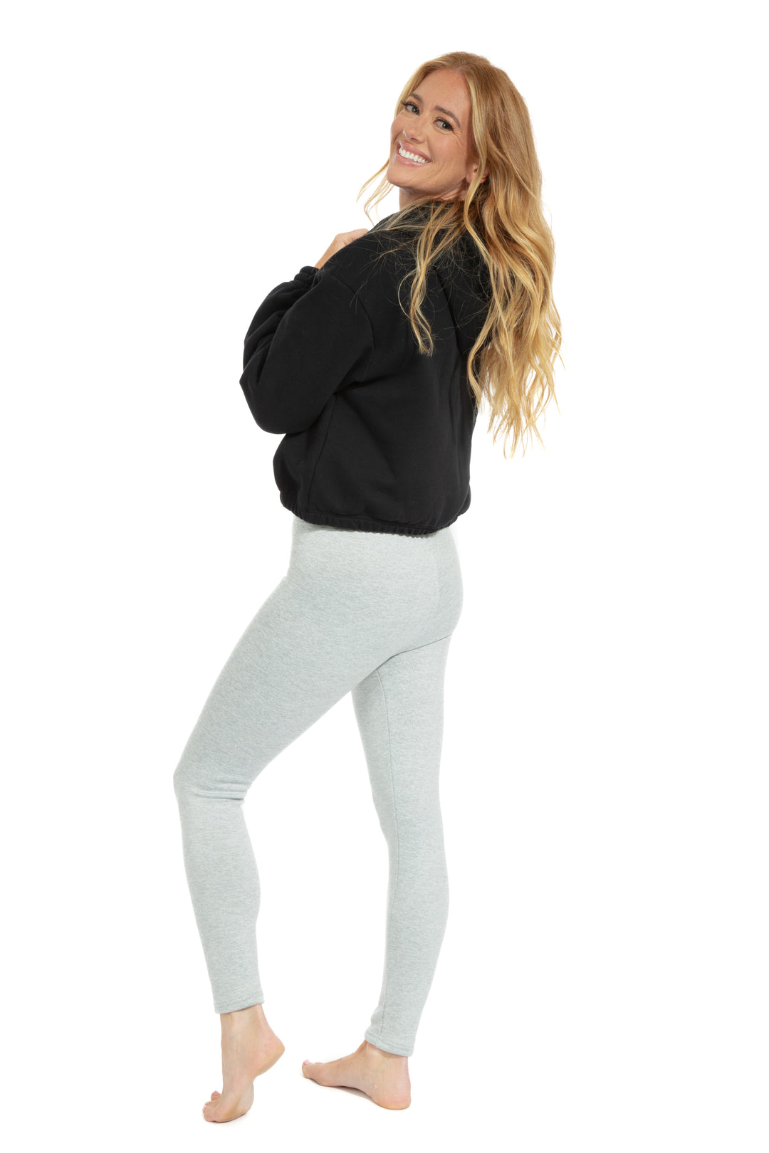 Gris flou - Leggings doublés confortables