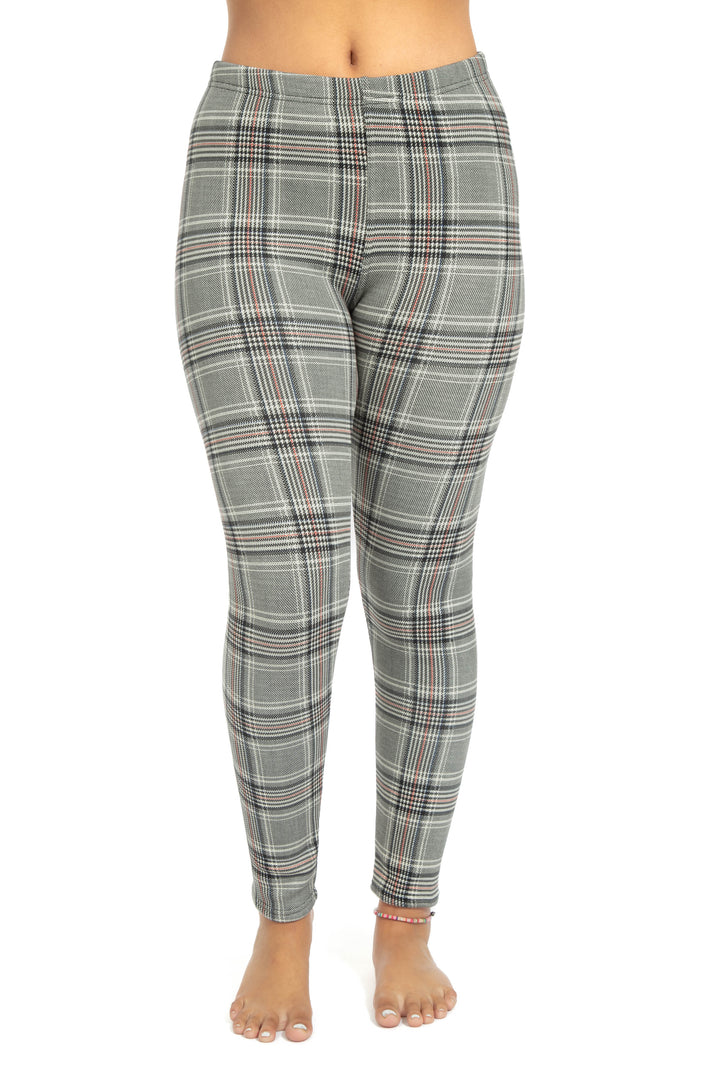 Glen Squares - Leggings doublés confortables