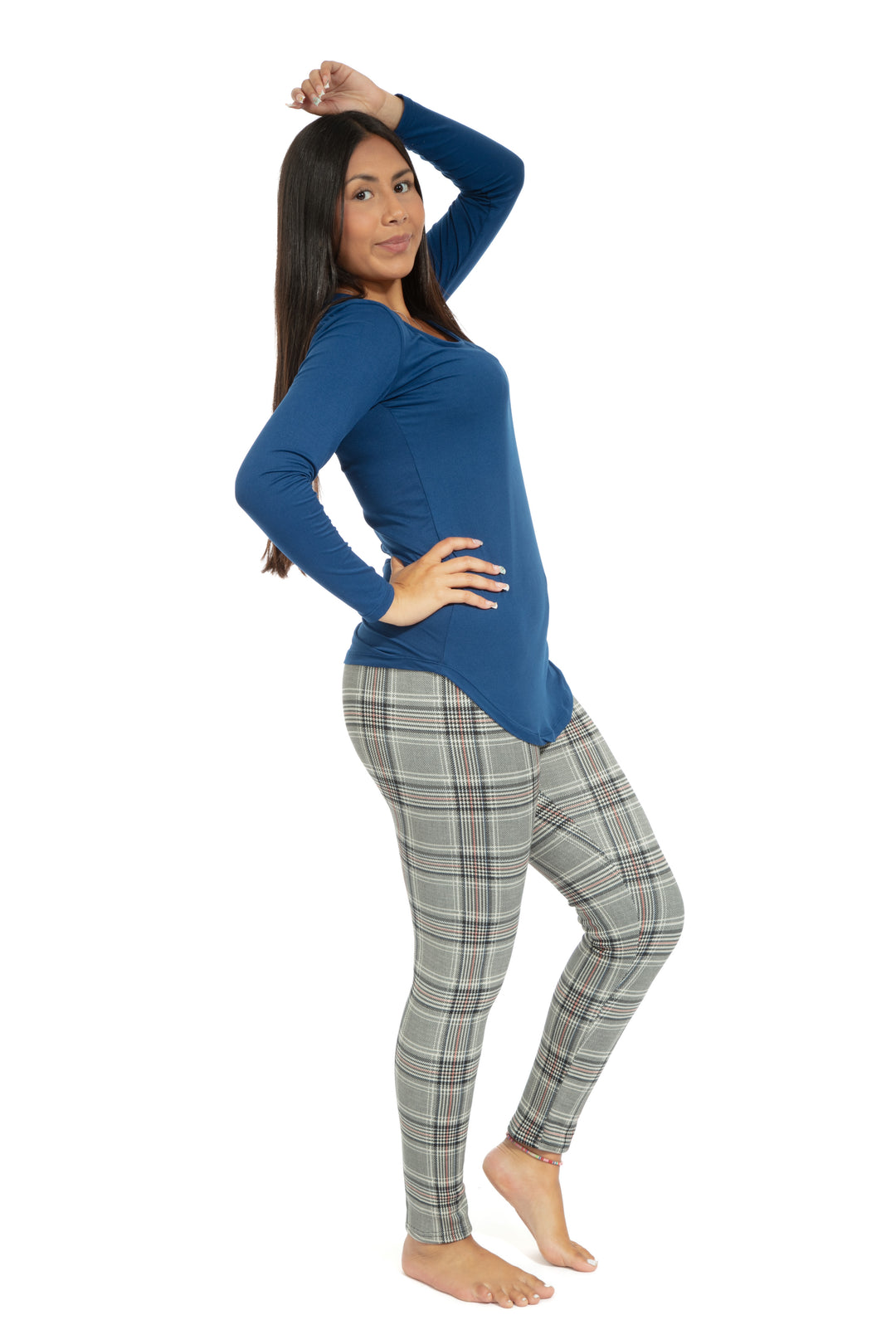 Glen Squares - Leggings doublés confortables