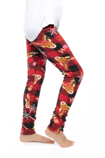 Buy slaixiu Warm Girls Leggings Fleece Lined Winter Thick Printing Kids  Pants, Set_11, 8-9 Years at